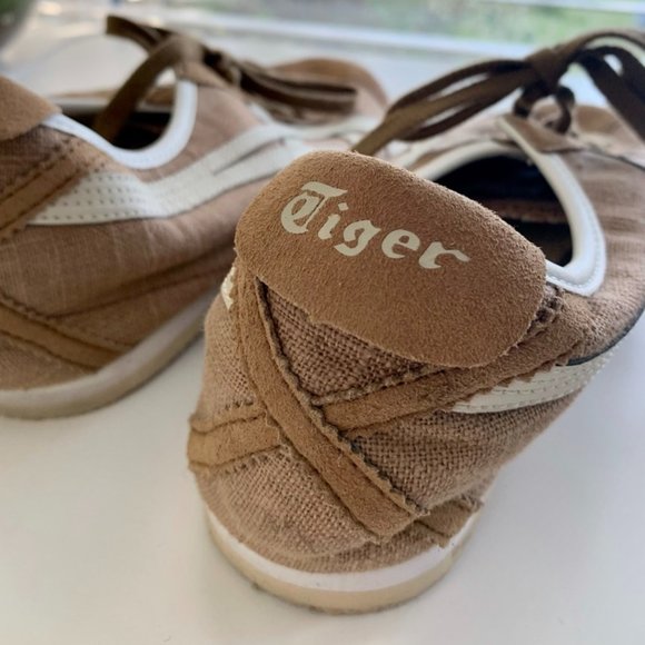 Brown and White Men's Sneakers - Picture 3 of 7